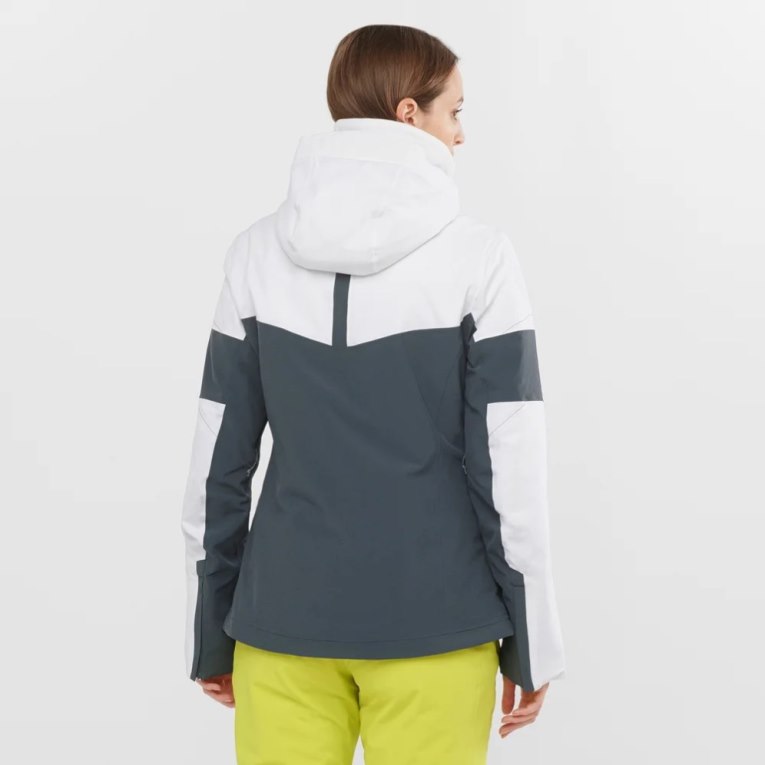Chaquetas Aislantes Salomon Speed Mujer Blancos Negros | MX HCST869